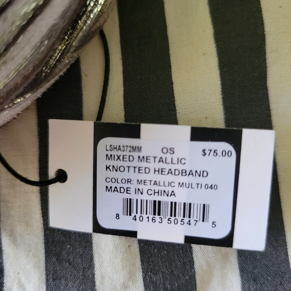 Lele Sadoughi Mixed Metallic headband - Picture 5 of 5